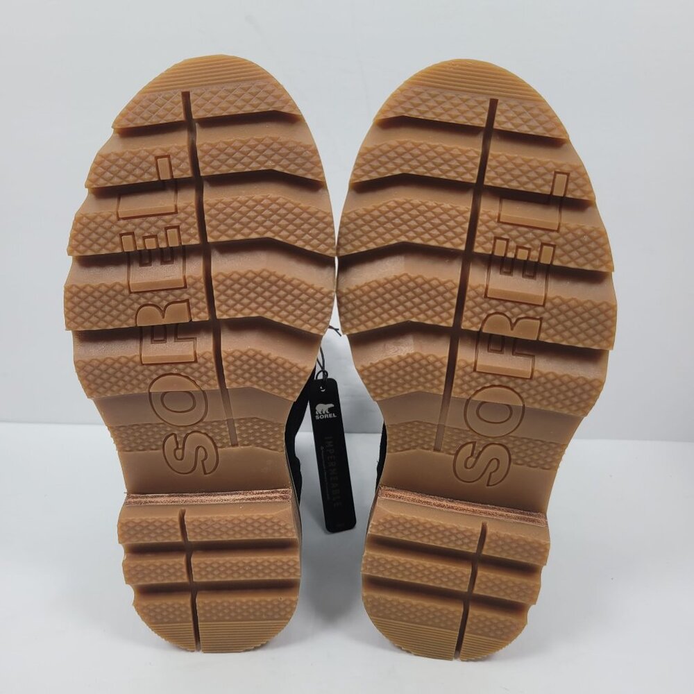 Sorel Lennox Waterproof Lace-Up Women's Black Suede Boots US Size 6 NWT - Picture 8 of 10